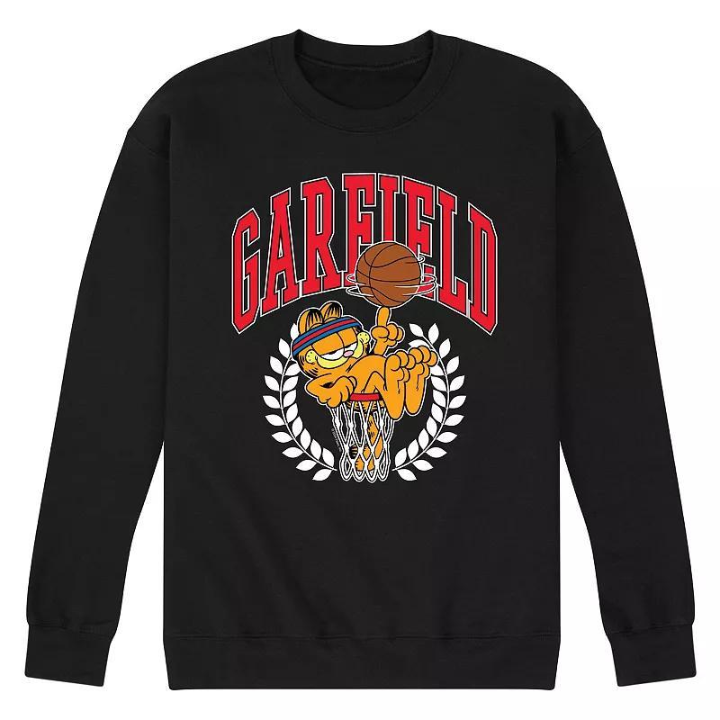 Mens Garfield Basketball Fleece Sweatshirt Product Image