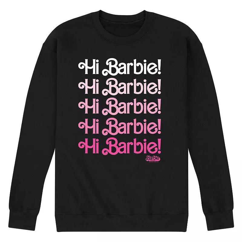 Mens Barbie The Movie Hi Barbie Fleece Sweatshirt Product Image