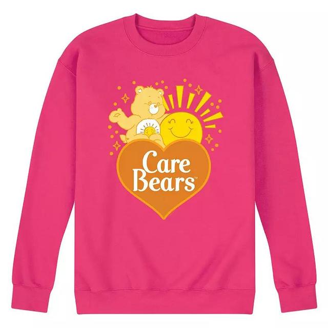 Mens Care Bears Funshine Logo Fleece Sweatshirt Product Image