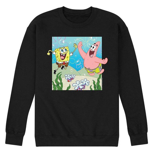 Mens Nickelodeon SpongeBob SquarePants High Five Fleece Sweatshirt Product Image