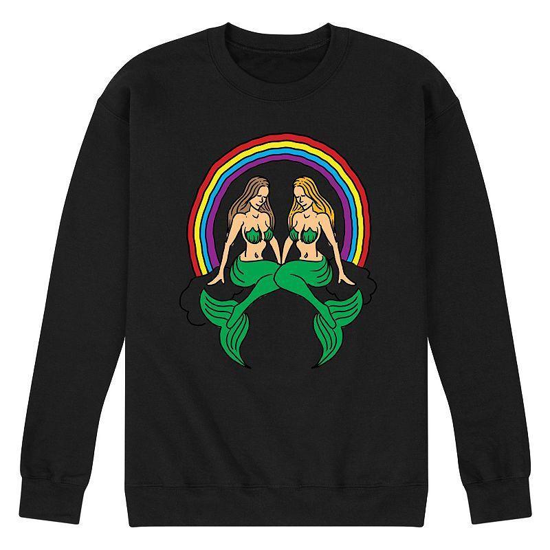 Mens Pride Mermaids Fleece Sweatshirt Product Image