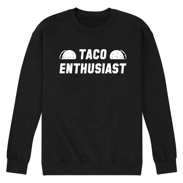 Mens Taco Enthusiast Fleece Sweatshirt Product Image