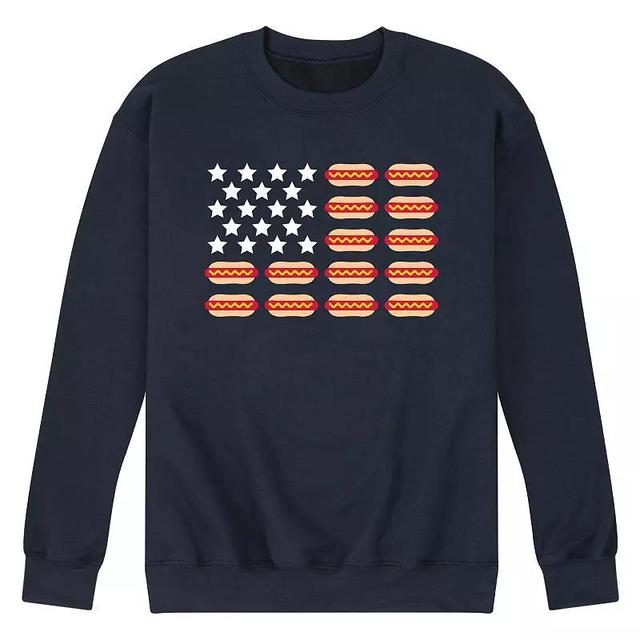 Mens Hot Dog Flag Graphic Fleece Product Image