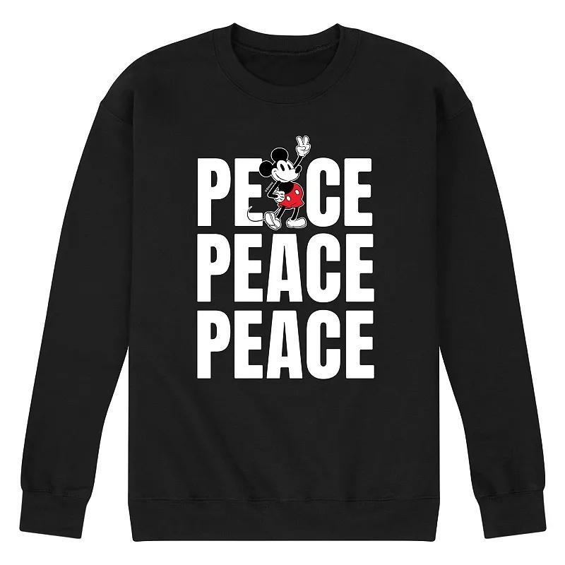 Disneys Mickey Mouse Mens Peace Fleece Sweatshirt Product Image