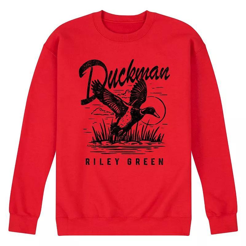 Mens Riley Green Duckman Fleece Sweatshirt Product Image