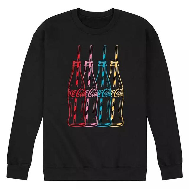 Mens Coke Colorful Collage Fleece Sweatshirt Product Image