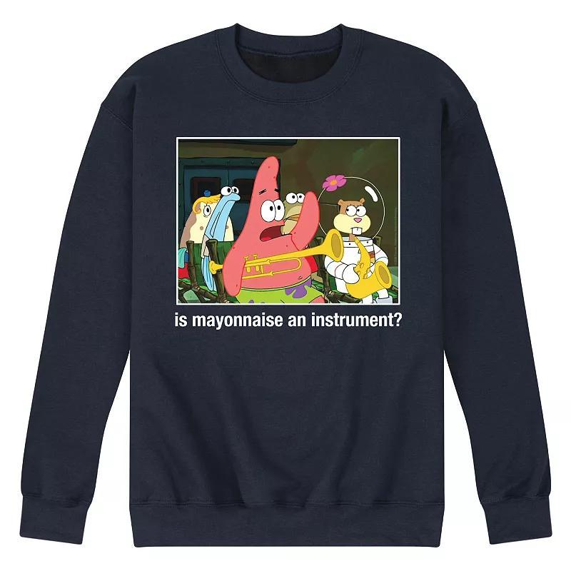 Mens SpongeBob SquarePants Mayo Instrument Sweatshirt Black Product Image