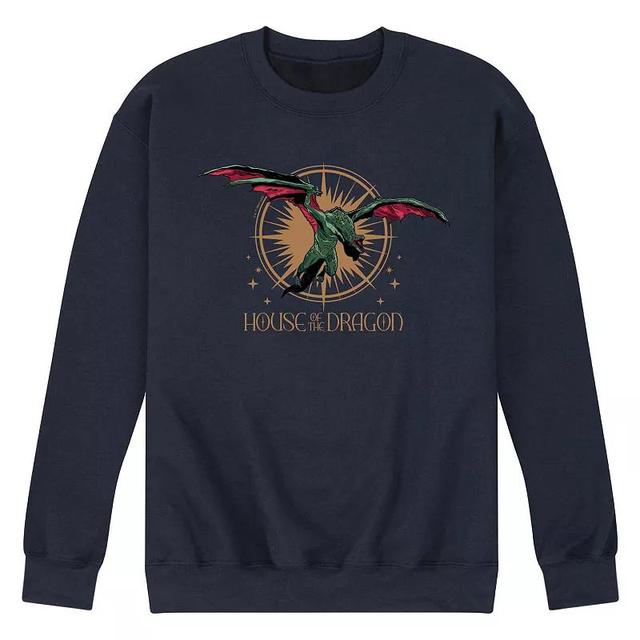 Mens House Of The Dragon Vhagar Flight Fleece Sweatshirt Blue Product Image