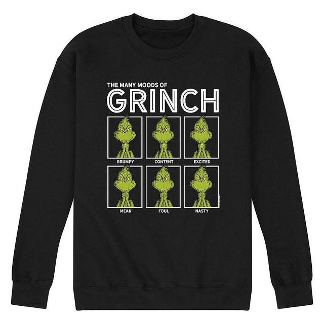 Mens Dr. Suess The Grinch Moods Sweatshirt Product Image