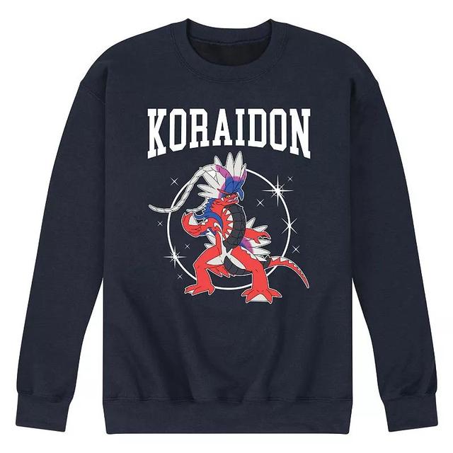 Mens Pokemon Koraidon Collegiate Graphic Fleece Blue Product Image