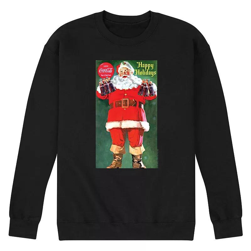 Mens CocaCola Vintage Santa Sweatshirt Product Image