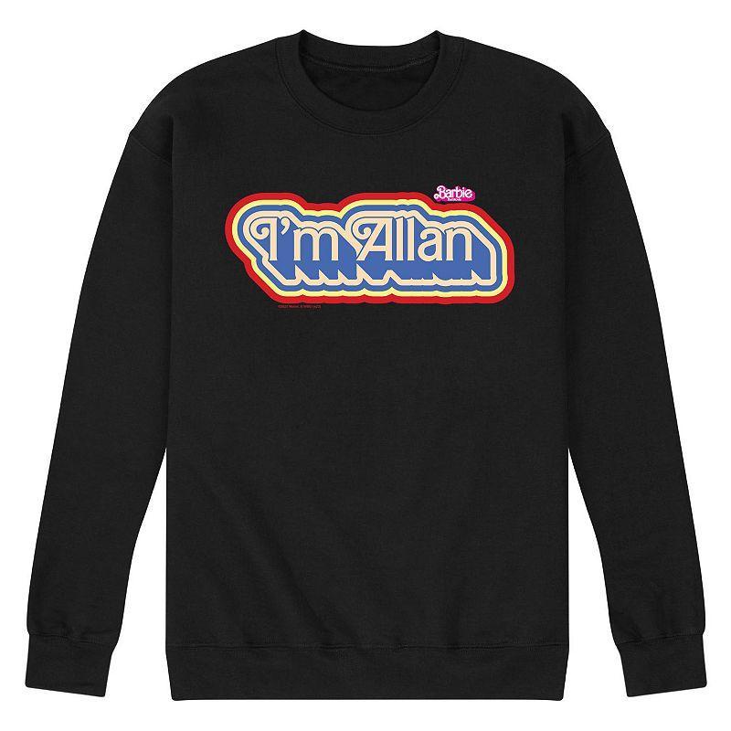 Mens Barbie The Movie Hi Allen Fleece Sweatshirt Black Product Image