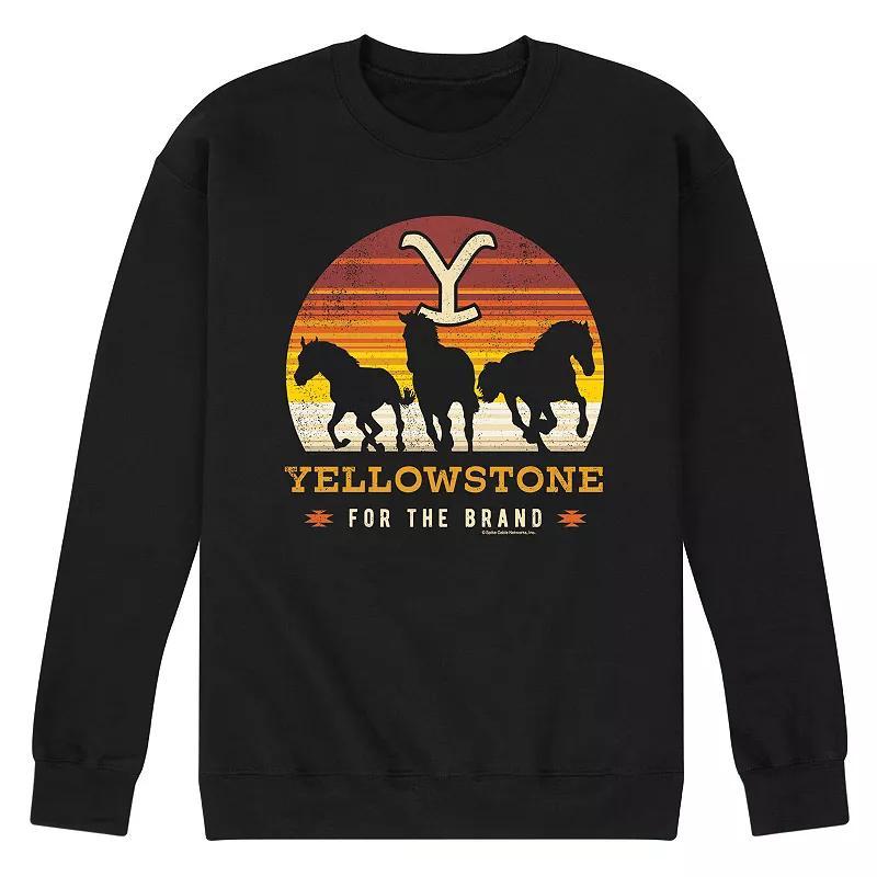 Mens Yellowstone Wild Horses Sweatshirt Product Image