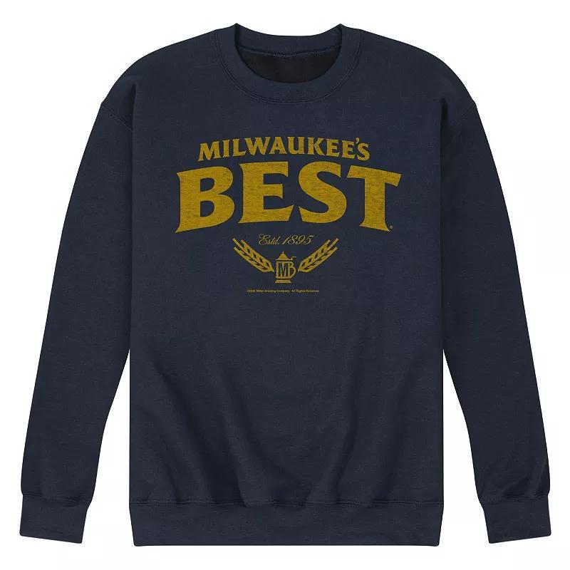 Mens Milwaukees Best Distressed Logo Fleece Sweatshirt Blue Product Image