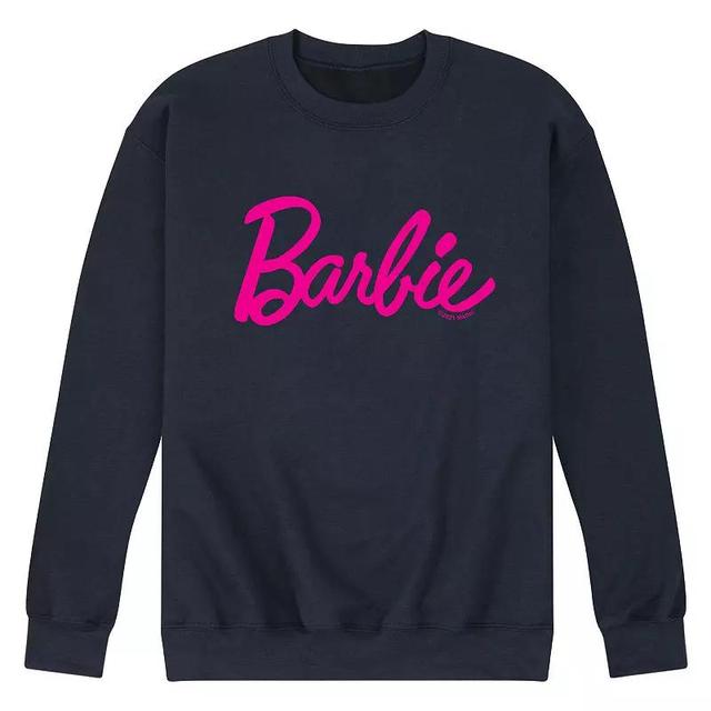 Mens Barbie Pride Rainbow Fleece Sweatshirt Blue Product Image