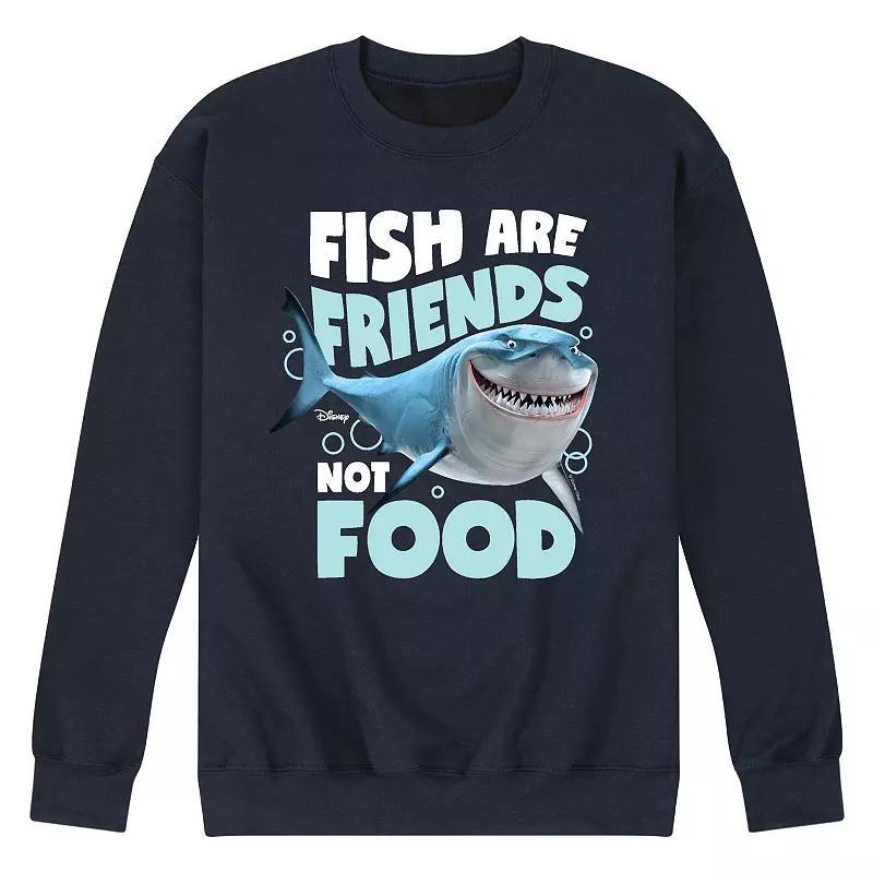 Disney / Pixars Finding Nemo Fish Are Friends Mens Graphic Pullover Sweatshirt Blue Product Image