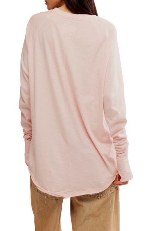 We The Free Arden Extra Long Cotton Top In Pink Lotus Product Image