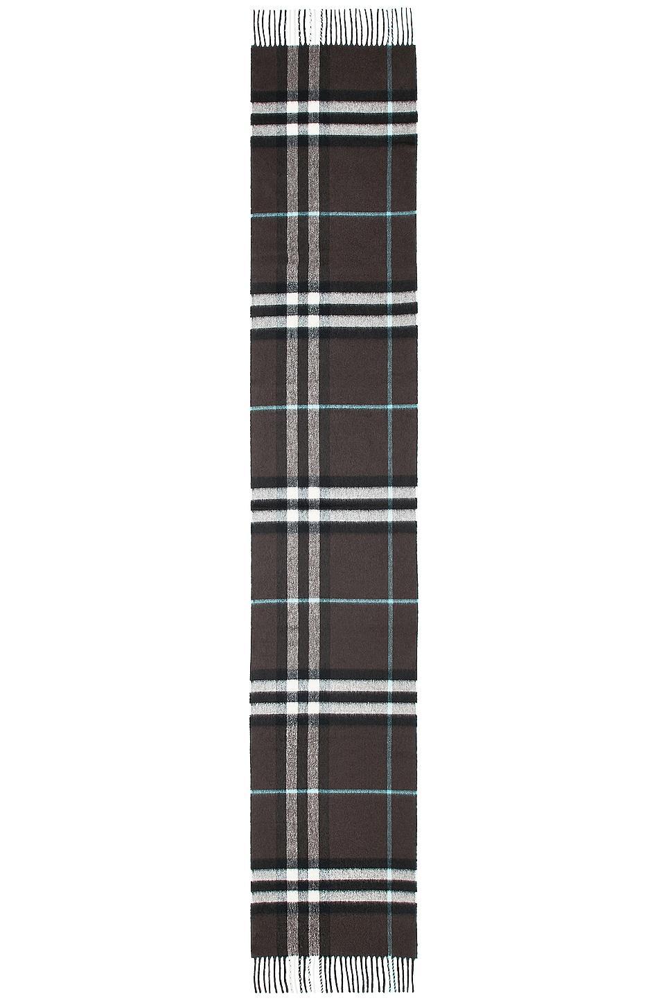 Burberry Giant Check Scarf in Brown Product Image