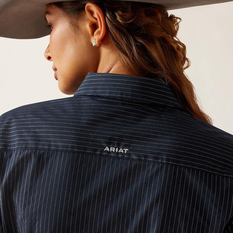 SALE Ariat® Ladies' L/S Kirby Stretch Shirt Salute & Silver Stripes Product Image