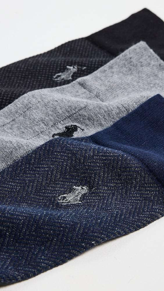 Polo Ralph Lauren 3 Pack Classic Pattern Dress Socks | Shopbop Product Image