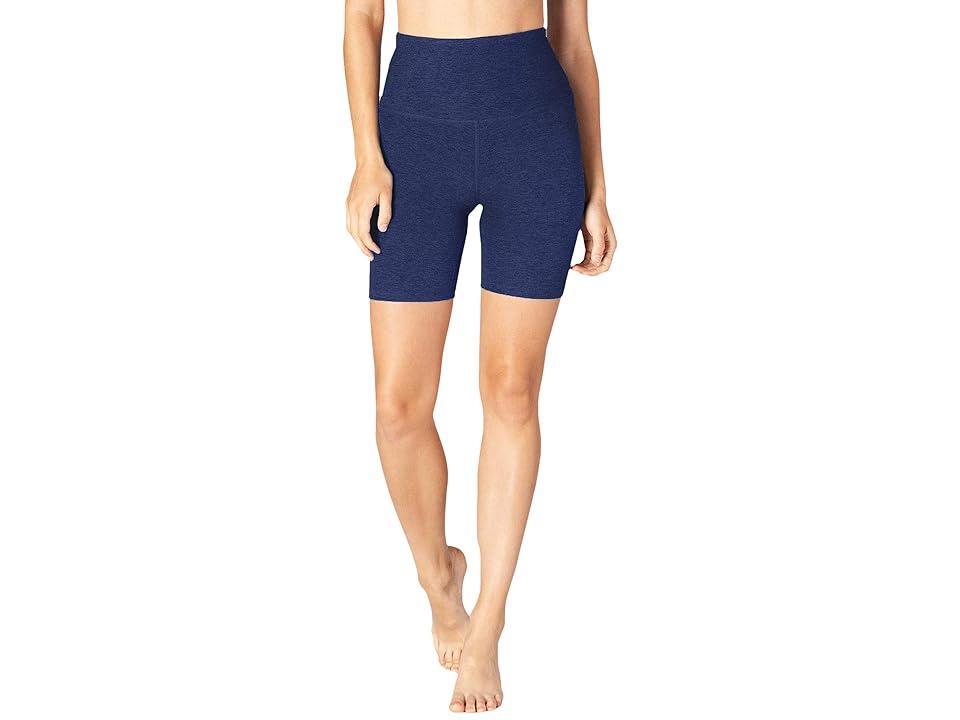 Beyond Yoga Spacedye High Waisted Biker Shorts (Nocturnal Navy) Women's Shorts Product Image