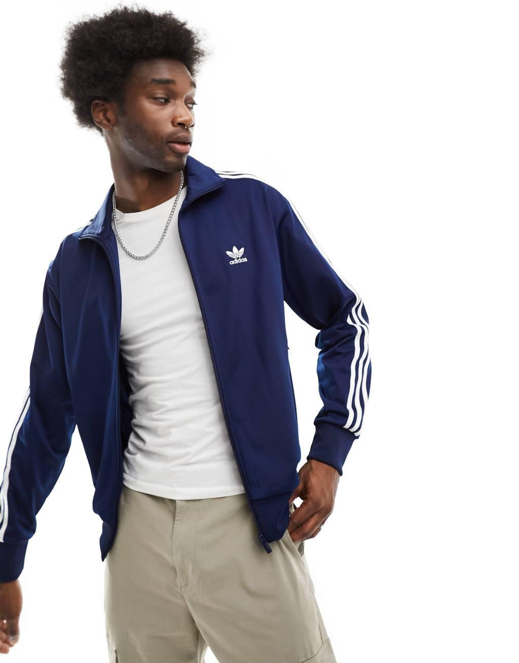 adidas Originals adicolor firebird tracktop in navy Product Image