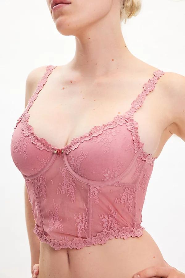 Out From Under Firecracker Lace Corset Womens at Urban Outfitters Product Image