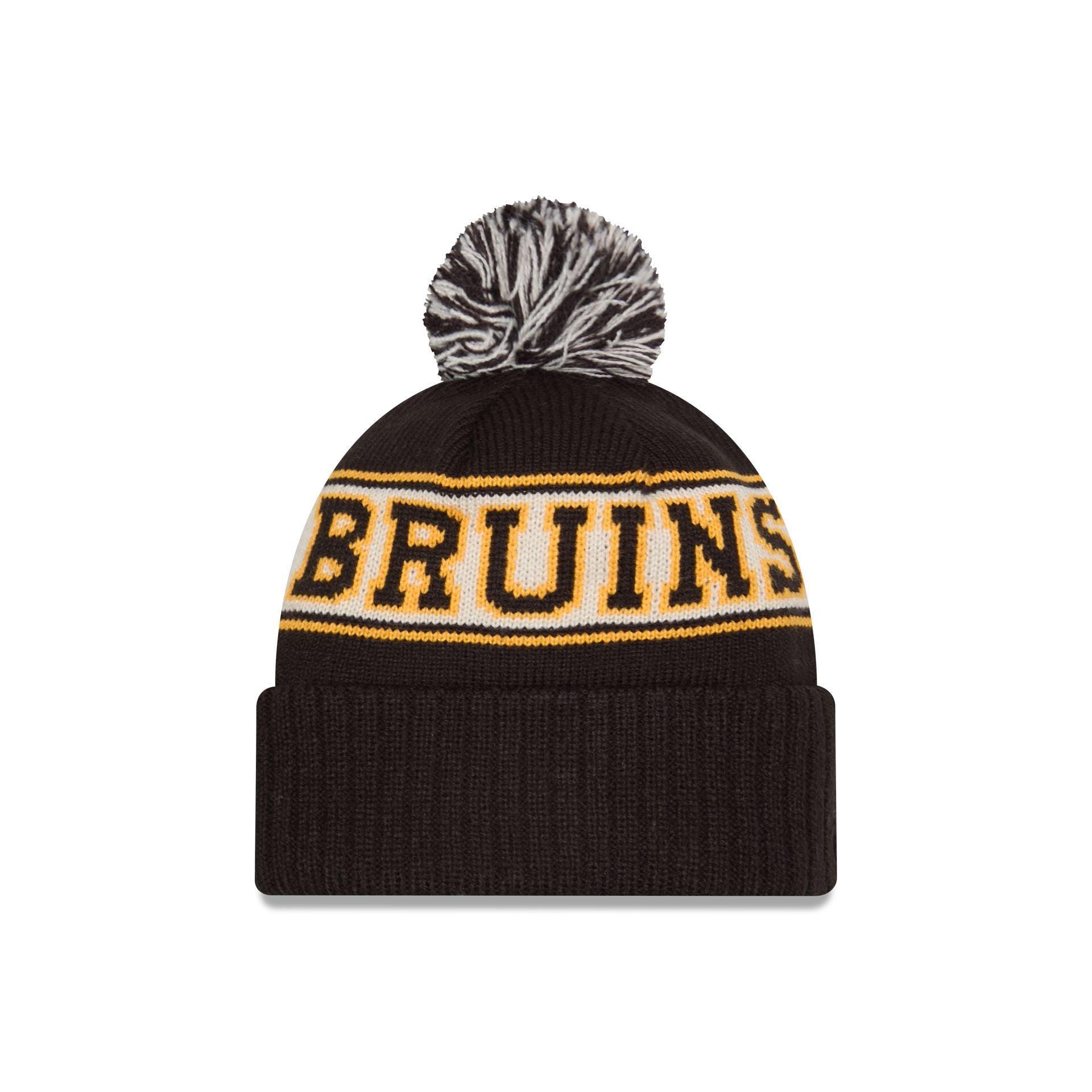 Boston Bruins Retro Pom Knit Hat Male Product Image