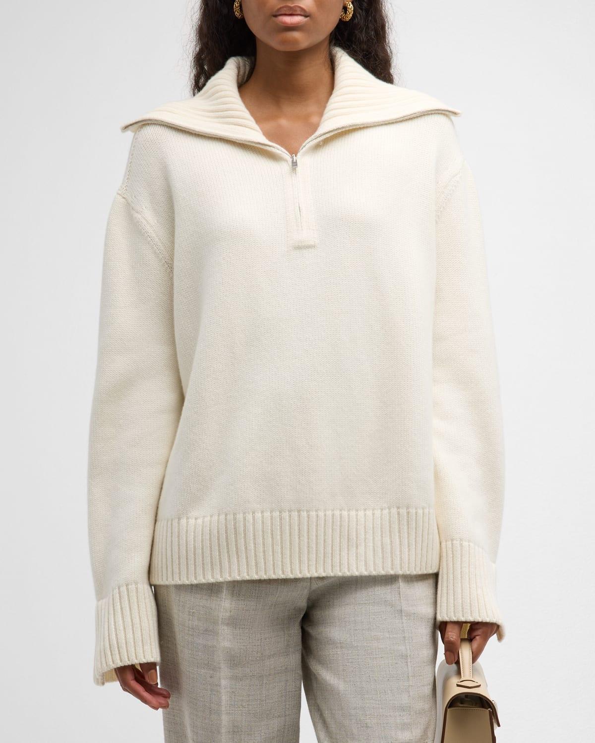 Parksville Cashmere Quarter-Zip Sweater Product Image