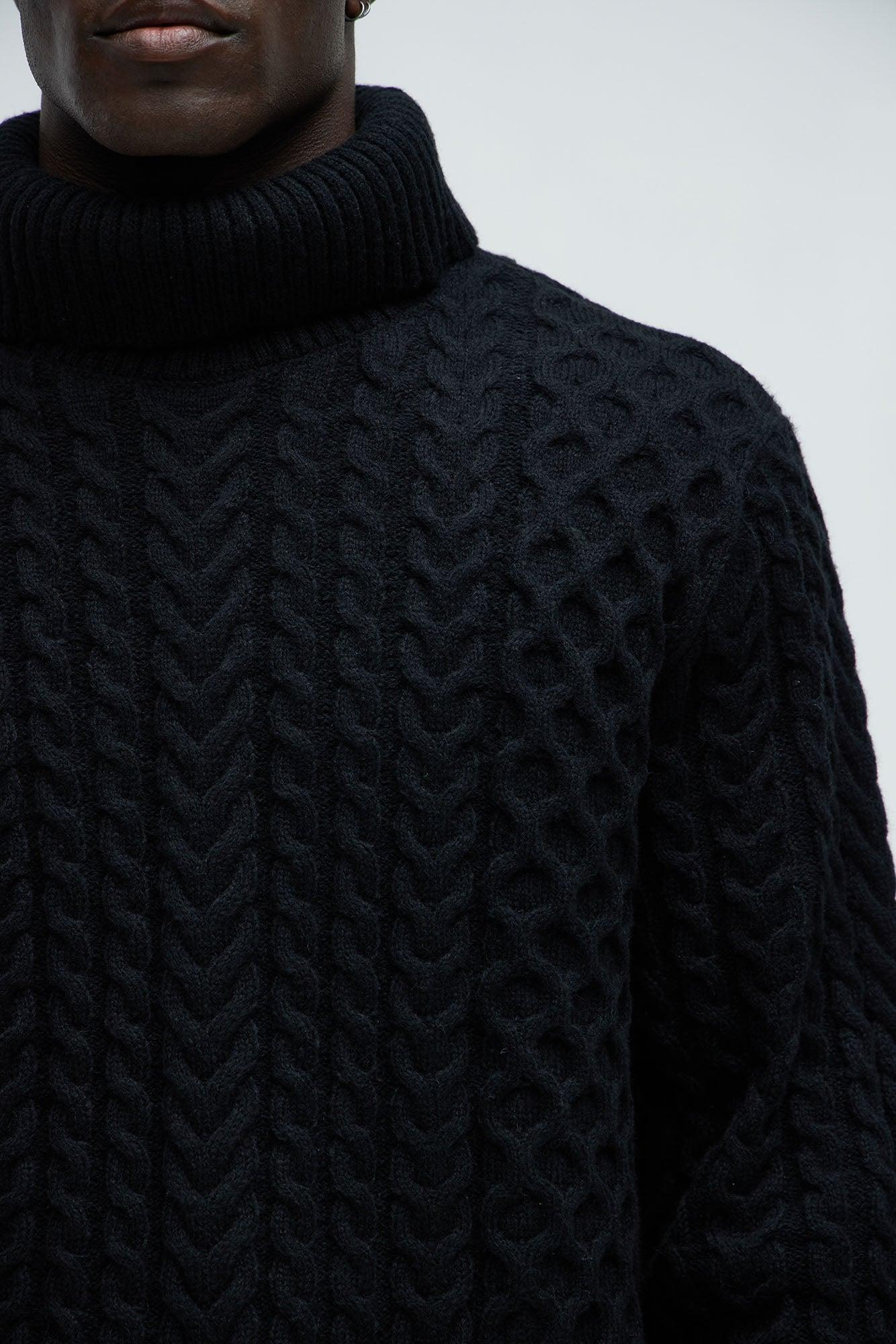 Got Potential Turtleneck Sweater - Black Product Image