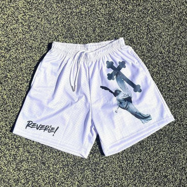 Statue Of The Angels Street Mesh Shorts Product Image