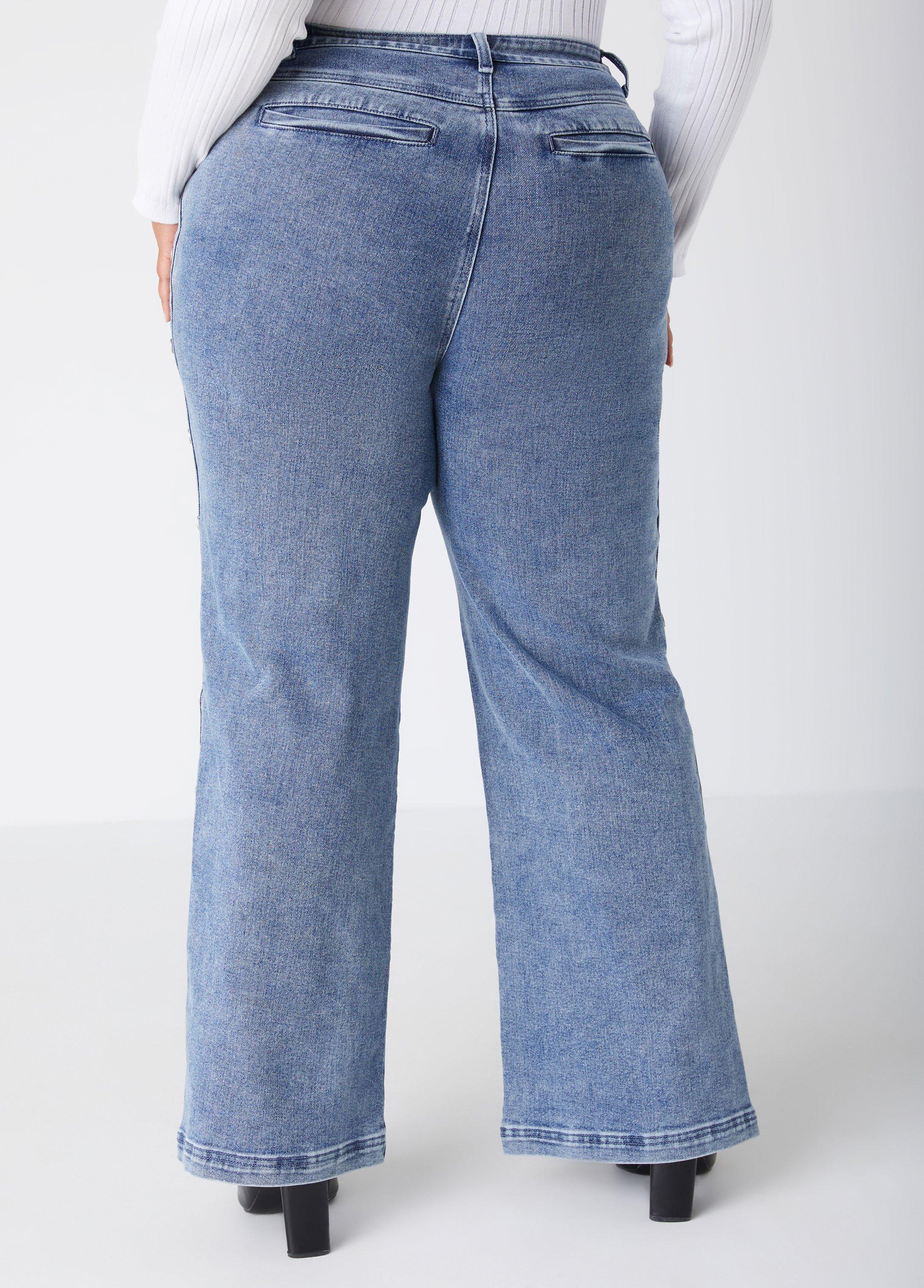 Studded Wide Leg Jeans Product Image