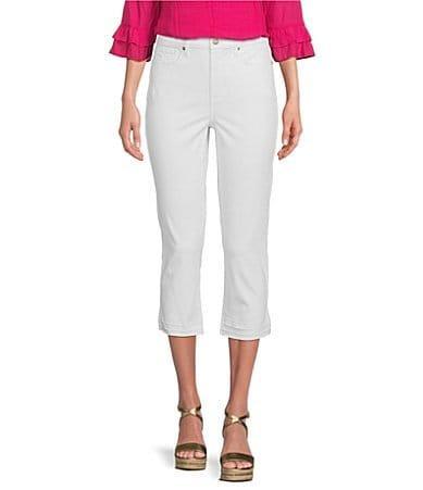 NYDJ Petite Size Chloe High-Rise Released Hem Capri Jeans product image