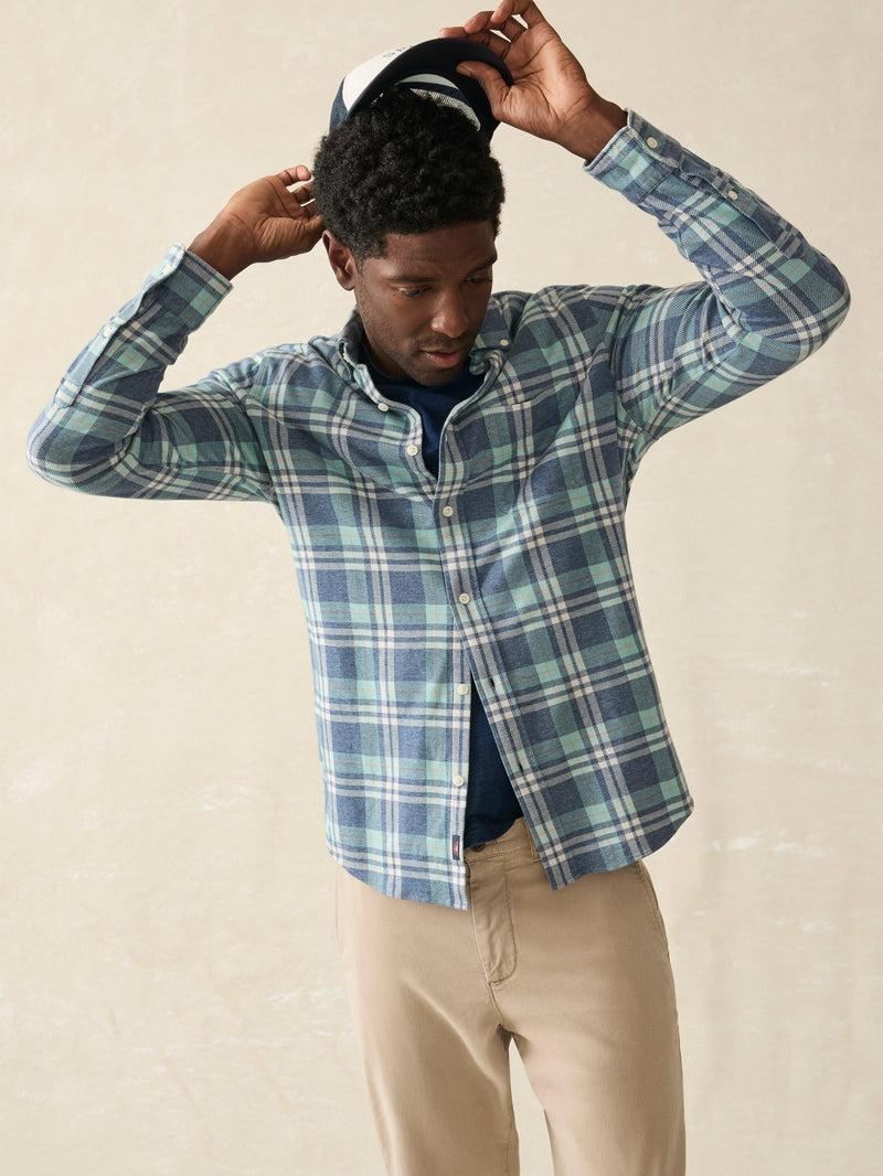 Coastline Knit Shirt - Holbrook Island Plaid Product Image