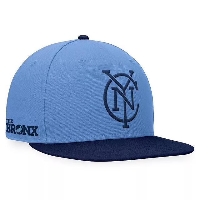 Mens Fanatics Branded Sky Blue/Navy New York City FC Downtown Snapback Hat Product Image