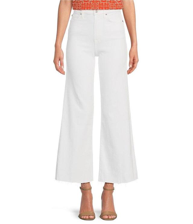 7 for all mankind Ultra High Rise Cropped Wide Leg Jeans Product Image