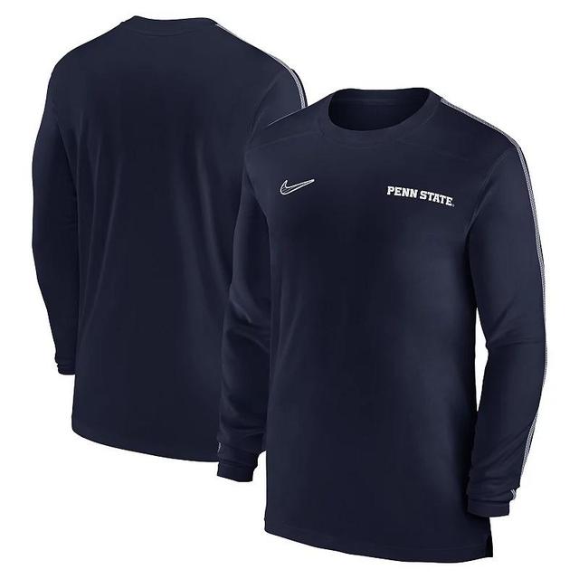 Nike Mens Navy Dallas Cowboys Sideline Coach Uv Performance Long Sleeve T-Shirt Product Image