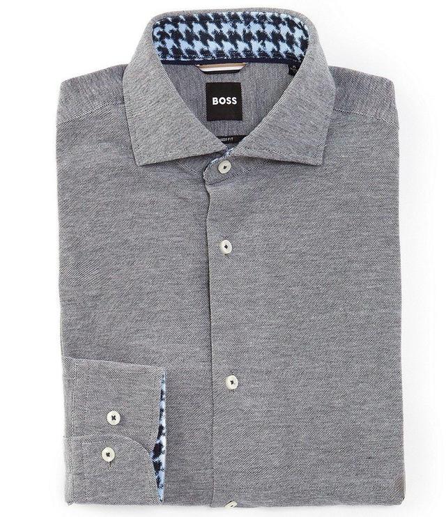 Hugo Boss Sharp Fit Easy Iron Spread Collar Dress Shirt Product Image