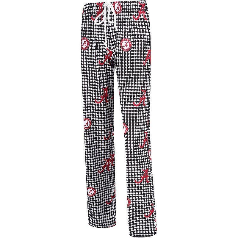 Womens Concepts Sport /White Alabama Crimson Tide Fairway Houndstooth Lounge Pants Product Image