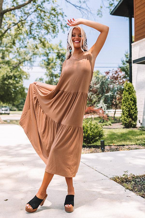 Mindfulness Midi Dress In Mocha Product Image