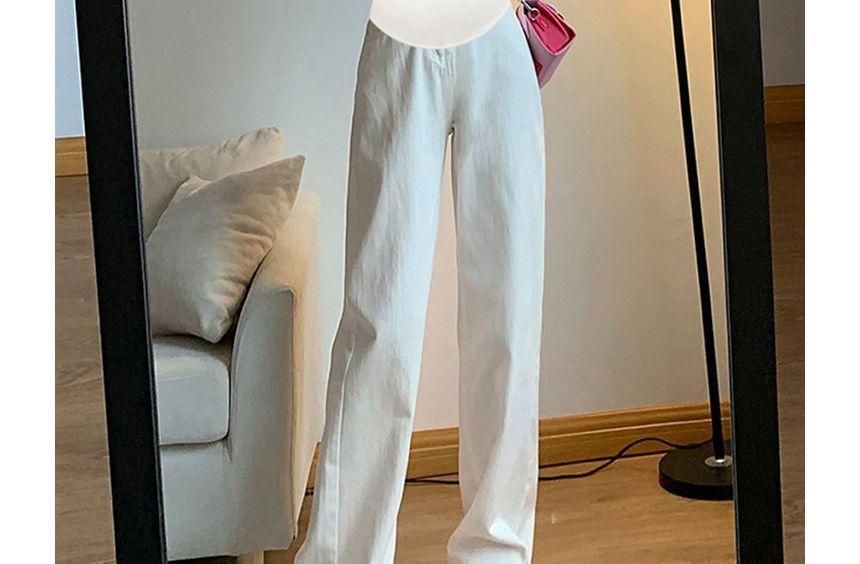 Maternity High Waist Wide Leg Jeans Product Image