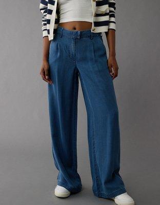 AE Dreamy Drape High-Waisted Wide-Leg Trouser Product Image