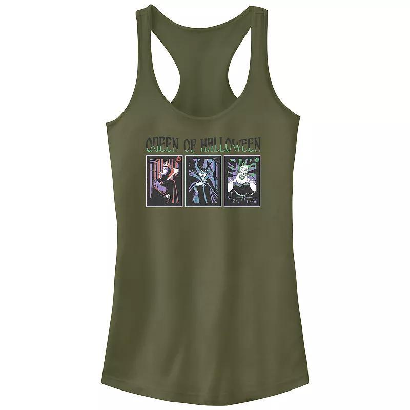 Womens Disney Villains Queen Of Halloween Racerback Tank Top, Girls Product Image