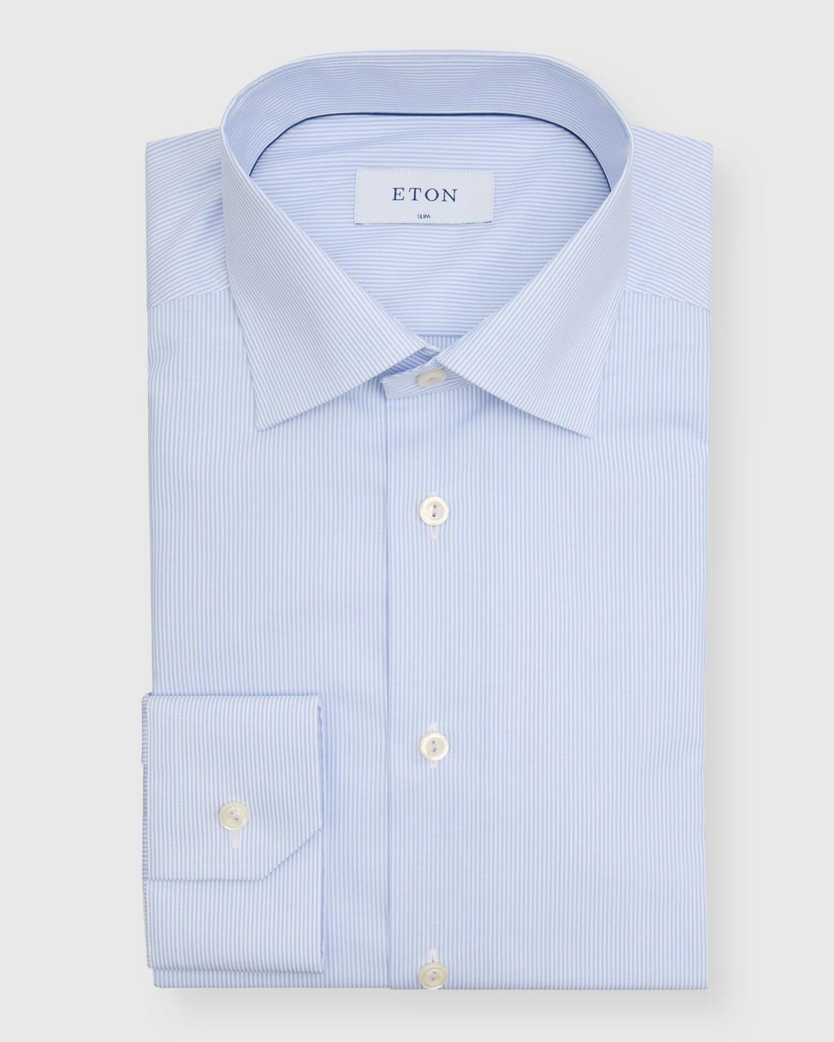 Mens Contemporary Fit Micro-Stripe Dress Shirt Product Image