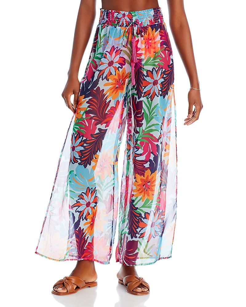 Ramy Brook Lancaster Floral Wide Leg Pants Product Image