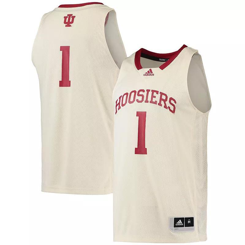 Mens 1 Cream Indiana Hoosiers Swingman Basketball Jersey Product Image