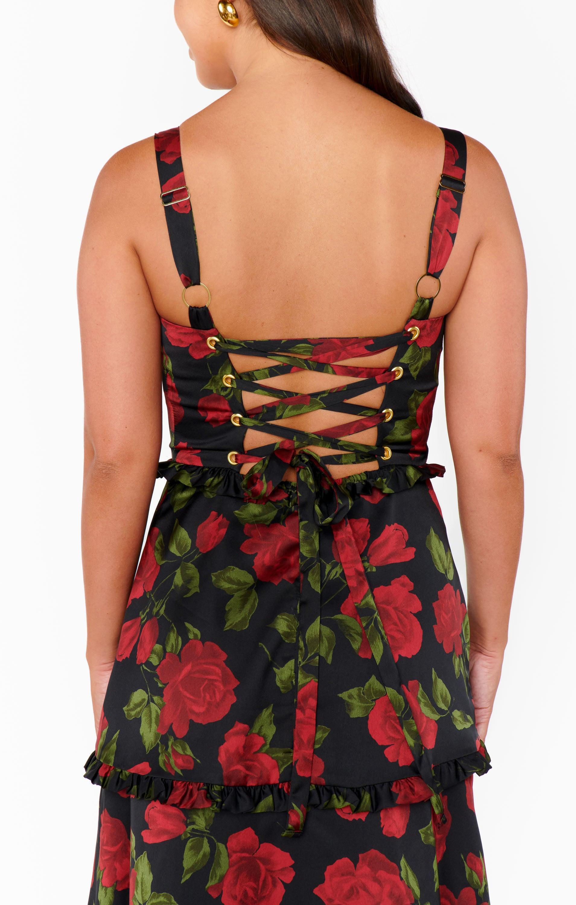 Lady Corset Dress ~ Send Me Roses Product Image