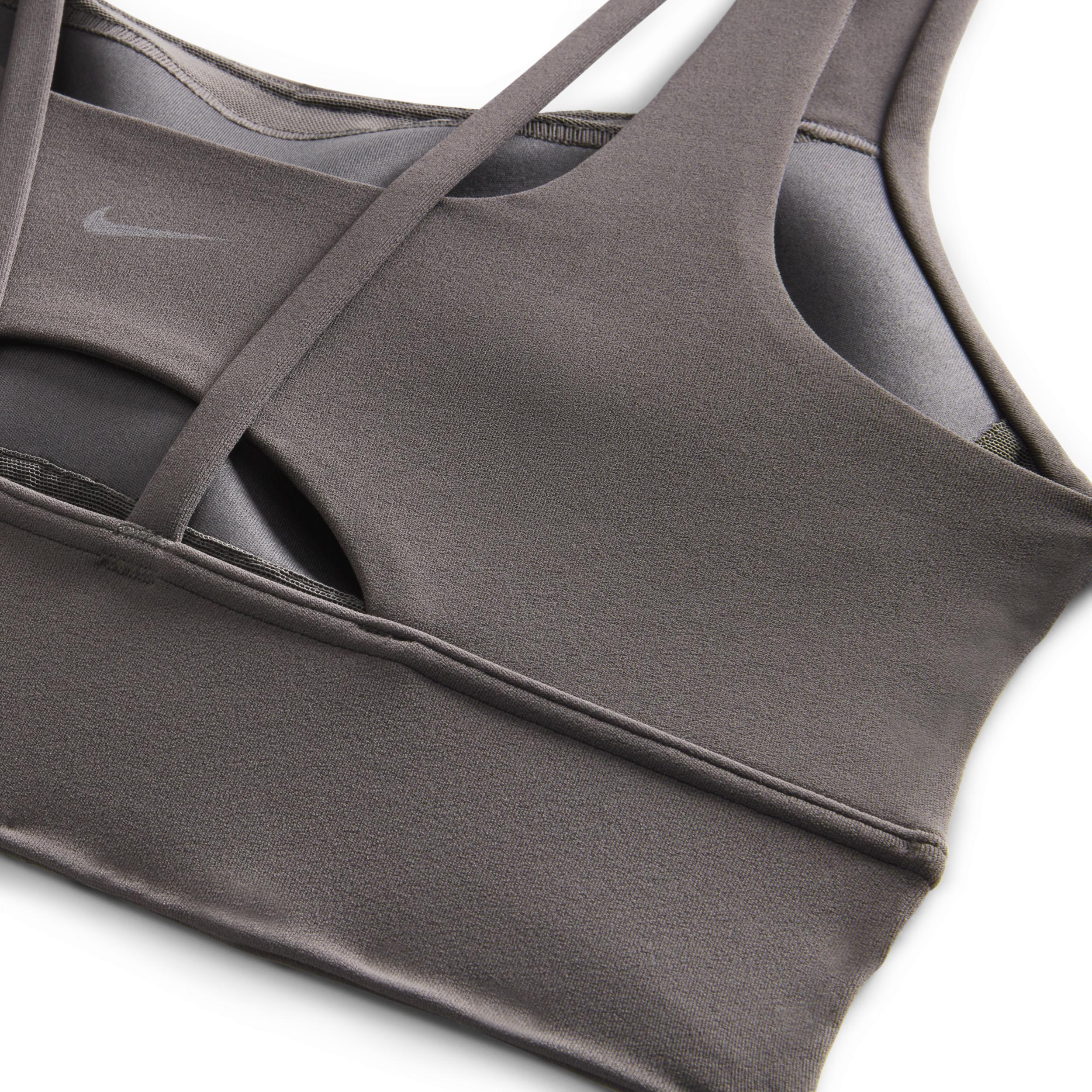 Nike Womens Zenvy Medium-Support Padded Longline Sports Bra Product Image