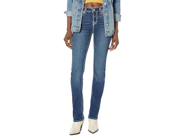 True Religion Billie Mid-Rise Straight Super T in Sleep Walking (Sleep Walking) Women's Jeans Product Image