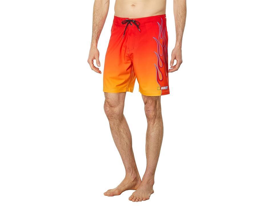 Hurley Nascar Flames 18 Outseam Board Shorts Product Image